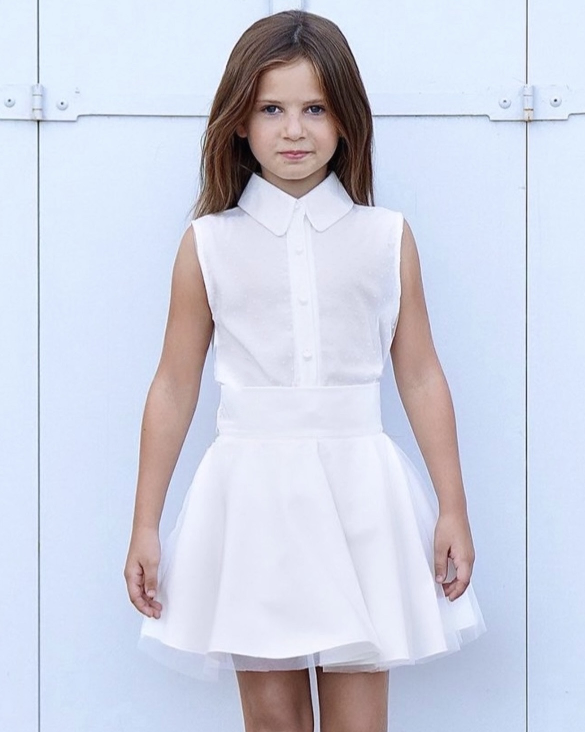 Chemise en tulle pour enfants spécial cérémonie 